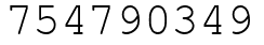 Число 754790349.