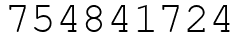 Число 754841724.