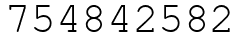 Число 754842582.