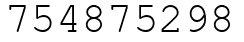 Число 754875298.