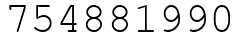 Число 754881990.