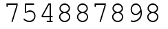 Число 754887898.