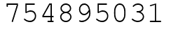 Число 754895031.