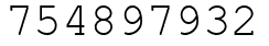 Число 754897932.