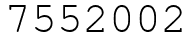Число 7552002.