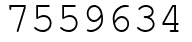 Число 7559634.