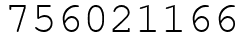 Число 756021166.