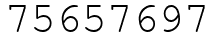 Число 75657697.