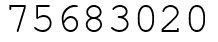 Число 75683020.