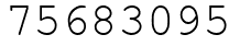 Число 75683095.