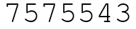Число 7575543.