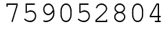 Число 759052804.
