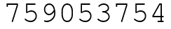 Число 759053754.