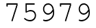 Число 75979.