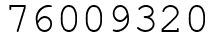 Число 76009320.