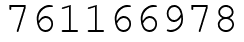 Число 761166978.