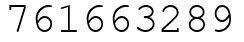 Число 761663289.