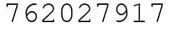 Число 762027917.