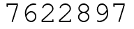 Число 7622897.