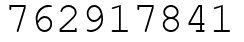 Число 762917841.