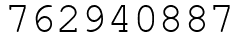 Число 762940887.