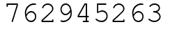Число 762945263.