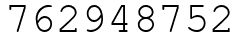 Число 762948752.