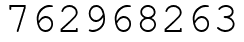 Число 762968263.