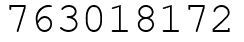 Число 763018172.