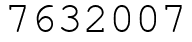 Число 7632007.