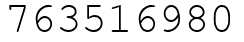 Число 763516980.