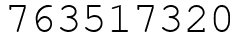 Число 763517320.