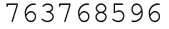 Число 763768596.