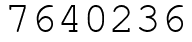 Число 7640236.