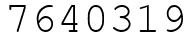 Число 7640319.