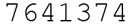 Число 7641374.