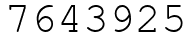 Число 7643925.