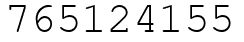 Число 765124155.