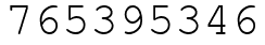 Число 765395346.