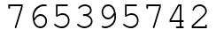Число 765395742.