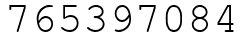 Число 765397084.
