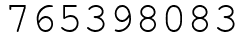 Число 765398083.