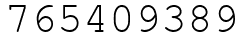 Число 765409389.