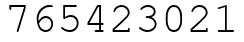 Число 765423021.