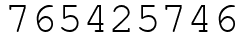 Число 765425746.
