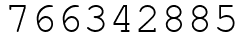 Число 766342885.