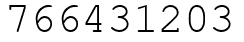 Число 766431203.