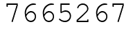 Число 7665267.