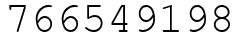 Число 766549198.