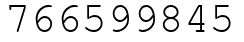 Число 766599845.